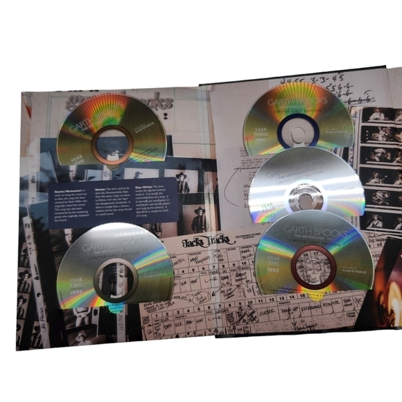 Garth Brooks the Anthology Limited First Edition Part I The First Years Book CDs - Picture 5 of 11